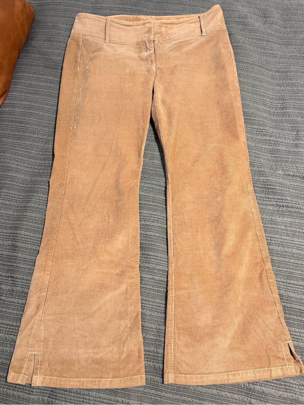 Limited Stretch Women's Corduroy Flared  in Tan size 14